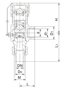 A21型微啟式安全閥結(jié)構(gòu)圖