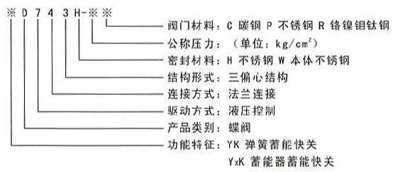 0.5秒液控快速關(guān)閉閥型號(hào)說明